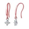 Image 1 : Natural 0.23 CTW Diamond Earrings 14K Two Tone Rose Gold - REF-32X4T