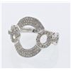 Image 1 : Natural 0.59 CTW Diamond Ring W=17.5MM 18K Gold - REF-111Y6N