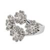 Natural 0.73 CTW Diamond Ring 14K White Gold - REF-120M6F