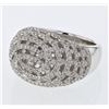 Natural 2.09 CTW Diamond Ring 14K White Gold - REF-257H4W