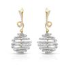 Image 1 : Natural 1.59 CTW Diamond Earrings 14K Two Tone Yellow Gold - REF-119Y7N
