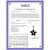 Image 2 : Genuine 2.22 ctw Garnet & Diamond Necklace 14KT White Gold - REF-30Z2N