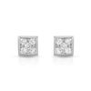 Image 1 : Natural 1 CTW Diamond Earrings 14K White Gold - REF-138H6W