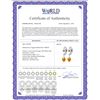 Image 2 : Genuine 1.6 ctw Citrine Earrings 14KT White Gold - REF-25A9K