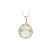 Genuine 18 ctw White Topaz Necklace 14KT Rose Gold - REF-39Y8F