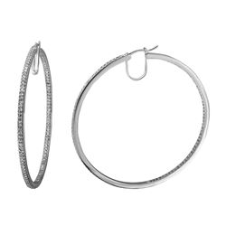 Natural 1.77 CTW Diamond Earrings 14K White Gold - REF-228M6F