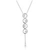 Image 1 : Natural 0.19 CTW Diamond Necklace 14K White Gold - REF-41R4K