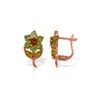 Image 1 : Genuine 2.12 ctw Citrine & Peridot Earrings 14KT Rose Gold - REF-36H8X