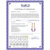 Image 2 : Genuine 10.53 ctw Amethyst & Diamond Earrings 14KT Yellow Gold - REF-32X9M
