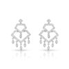 Image 1 : Natural 0.59 CTW Diamond Earrings 18K White Gold - REF-102X6T