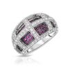 Image 1 : Natural 2.22 CTW Ruby & Diamond Ring 14K White Gold - REF-135W2H