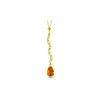 Image 1 : Genuine 1.79 ctw Citrine & Diamond Necklace 14KT Yellow Gold - REF-34P6H