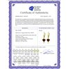 Image 2 : Genuine 3.05 ctw Garnet Earrings 14KT Yellow Gold - REF-29H7X