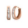 Image 1 : Genuine 1.0 ctw Diamond Anniversary Earrings 14KT Rose Gold - REF-182Y7F
