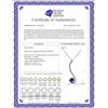 Image 2 : Genuine 0.55 ctw Amethyst Necklace 14KT White Gold - REF-26P2H