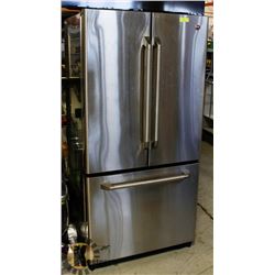 G.E. STAINLESS STEEL FRIDGE/FREEZER- FRENCH