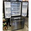 Image 2 : G.E. STAINLESS STEEL FRIDGE/FREEZER- FRENCH