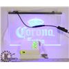 Image 1 : BLUE NEON LIGHTED CORONA EXTRA SIGN