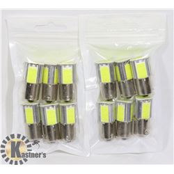 LOT OF 12 NEW RV/AUTO LED BULBS - COOL WHITE