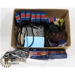 BOX WITH CIGARETTE CASE, 2 BATTERY BANKS,