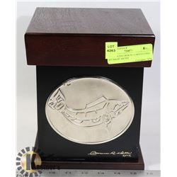 DECORATIVE BOX W/ CARVED FISH- BY HAIDE ARTIST