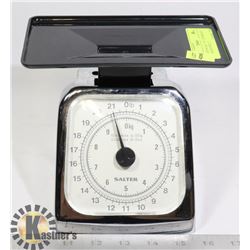 KITCHEN SCALE- "SALTER BRAND" STAINLESS STEEL-22