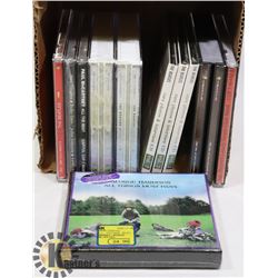 SMALL BOX OF CDS WITH BEATLES RELATED