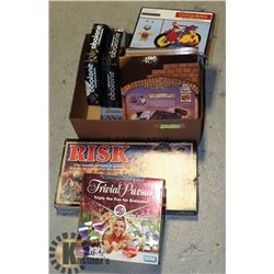BOARD GAMES- ASSORTED BOX LOT
