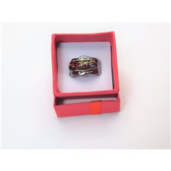 23)  14k BLACK GOLD FILED AND LAB CREATED