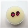 Image 1 : 21)  LOT OF 2 MATCHED OVAL NATURAL RUBY