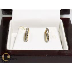 PAIR OF NEW GOLD-TONE & SWAROVSKI