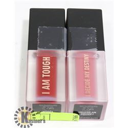 2 NEW REALHER MATTE LIQUID LIPSTICKS - DARK PINK &