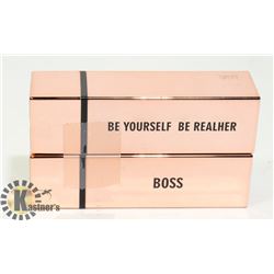 2 NEW REALHER MOISTURIZING LIPSTICKS - DEEP RED &