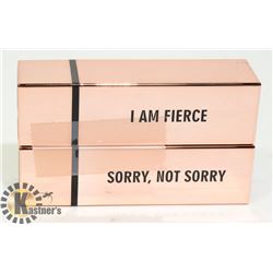 2 NEW REALHER MOISTURIZING LIPSTICKS - ROSE PINK &