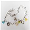 Image 3 : SILVER GENUINE GEMSTONE 18" 18.62G NECKLACE