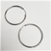 Image 2 : SILVER HOOP EARRINGS