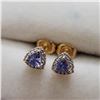 Image 2 : SILVER TANZANITE(2CT)  EARRINGS