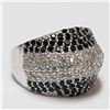 Image 2 : SILVER CUBIC ZIRCONIA  RING (~SIZE 7)