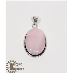 #157-PINK ROSE QUARTZ PENDANT