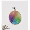 Image 1 : #214-RAINBOW SOLAR QUARTZ PENDANT