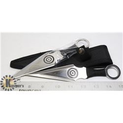 NEW 2PC THROWING KNIFE SET WITH SHEATH
