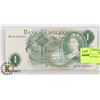 Image 1 : BANK OF ENGLAND - ONE POUND BILL