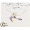 Image 1 : STERLING SILVER .925 MULTI GEM NECKLACE