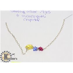 STERLING SILVER .925 SWAROVSKI NECKLACE