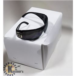 BOX OF BLACK CHANEL STYLED SUNGLASSES