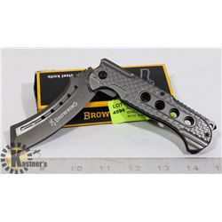 BROWNING DARK STAINLESS STEEL KNIFE WITH  POCKET
