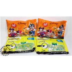 2 BAGS OF 50 DISNEY GUMMY CANDY SOLD WITH 2 BAGS