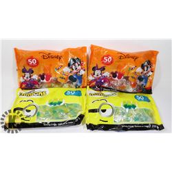 2 BAGS OF 50 DISNEY GUMMY CANDY SOLD WITH 2 BAGS