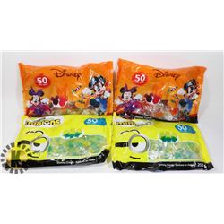 2 BAGS OF 50 DISNEY GUMMY CANDY SOLD WITH 2 BAGS