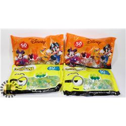 2 BAGS OF 50 DISNEY GUMMY CANDY SOLD WITH 2 BAGS